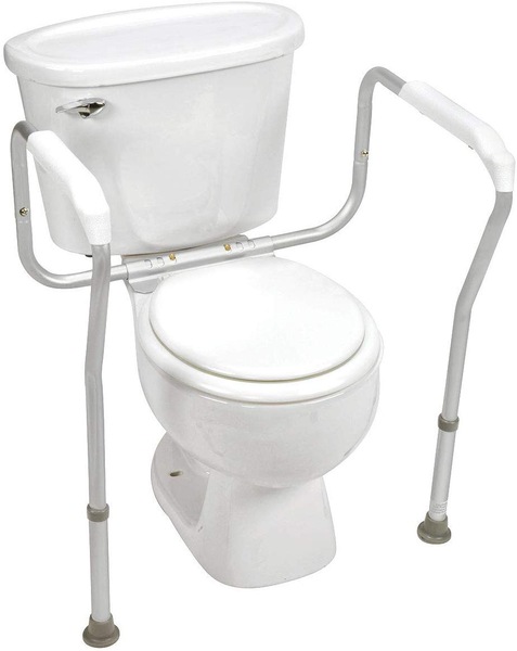 HealthSmart Germ-Free Adjustable Toilet Safety Arms Rails