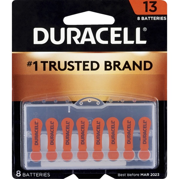 Duracell Hearing Aid Batteries Easytab, Size 13
