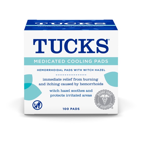 Tucks Medicated Cooling Hemorrhoidal Pads, 100 CT