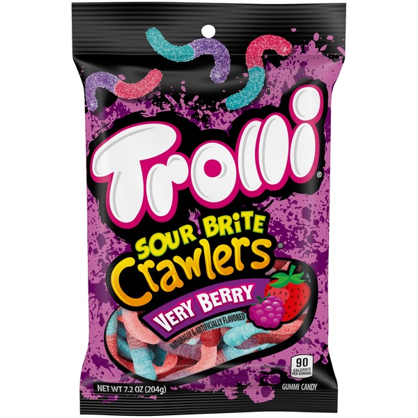 Trolli Sour Brite Crawlers Gummi Candy Very Berry