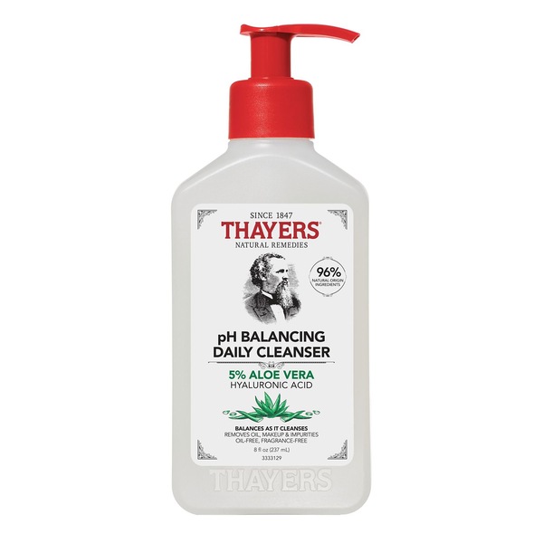 Thayers pH Balancing Gentle Face Wash with Aloe Vera, 8 OZ