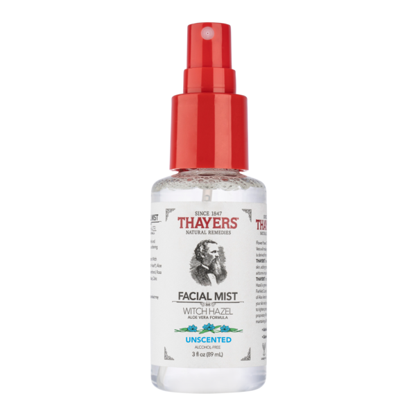 Thayers Trial Size Unscented Witch Hazel Facial Mist with Aloe Vera Toner