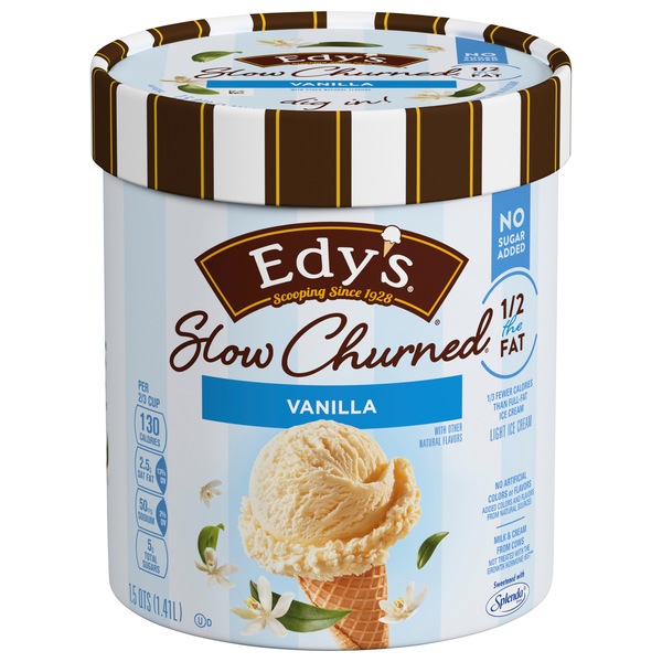 Edy's/Dreyer's No Sugar Added Light Vanilla Ice Cream, 1.5qt