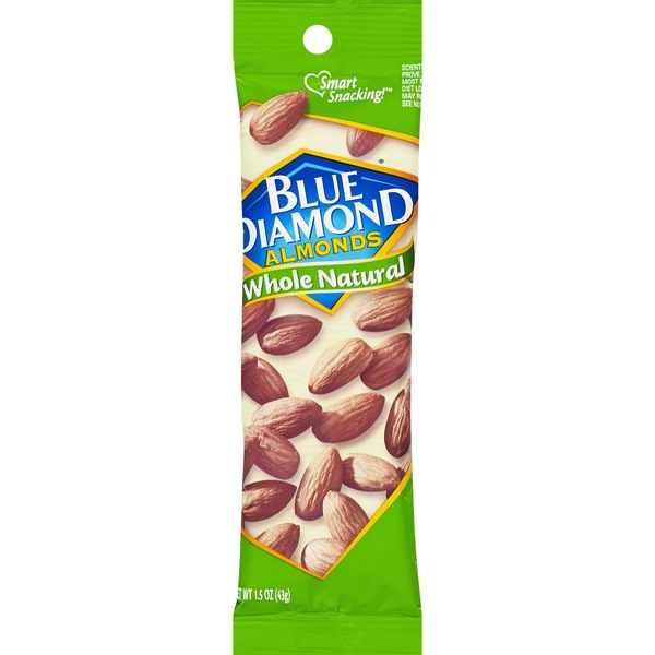 Blue Diamond Whole Natural Almonds, 1.5 oz
