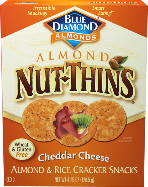 Blue Diamond Almond Nut Thins, Cheddar Cheese, 4.25 oz