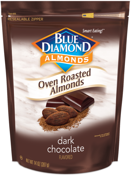 Blue Diamond Oven Roasted Almonds, Dark Chocolate, 14 oz