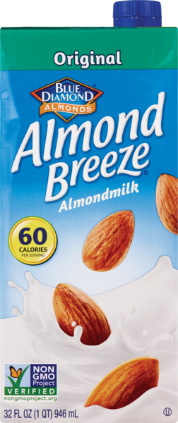 Blue Diamond Almond Breeze Almond Milk, 32 OZ