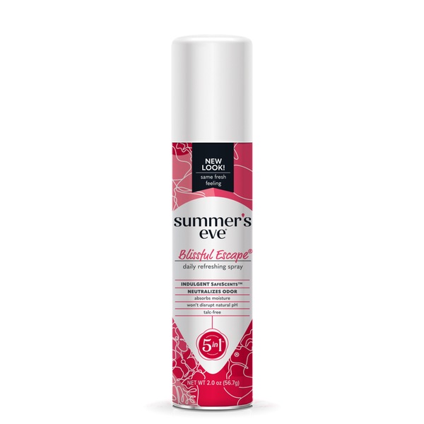 Summer's Eve Feminine Deodorant Freshening Spray, Blissful Escape, 2 OZ