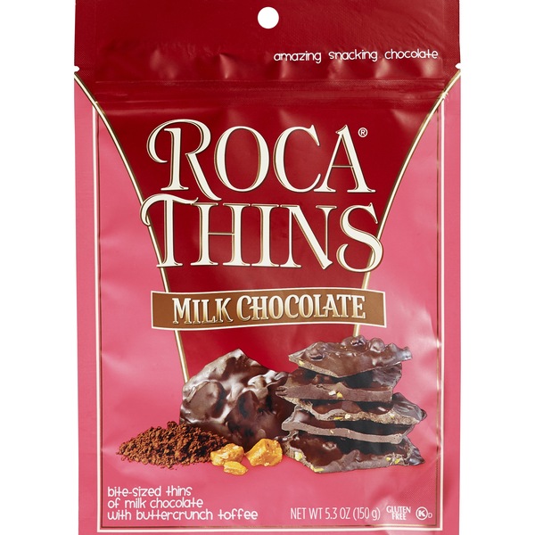 Brown & Haley Roca Thins Milk Chocolate, 5.3 oz