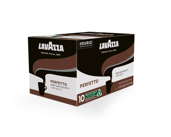 Lavazza Coffee K-Cup Pods, Perfetto Dark Roast, 10 ct, 3.4 oz