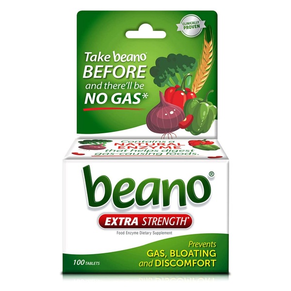 Beano Gas Prevention and Digestive Enzyme Tablets