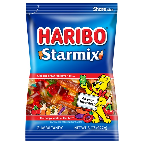 Haribo Starmix Gummi Candy, 8 oz