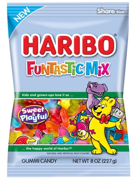 Haribo Funtastic Mix Gummi Candy, 8 oz