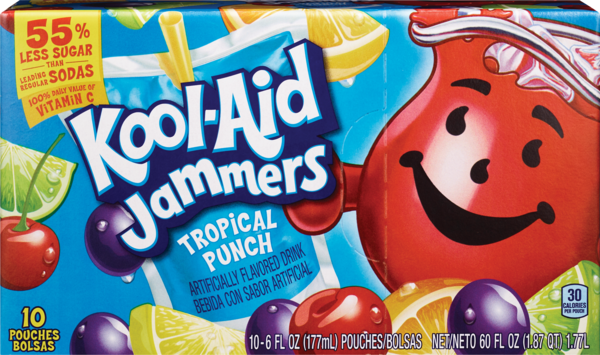 Kool-Aid Jammers Tropical Punch Drink 10-Pack