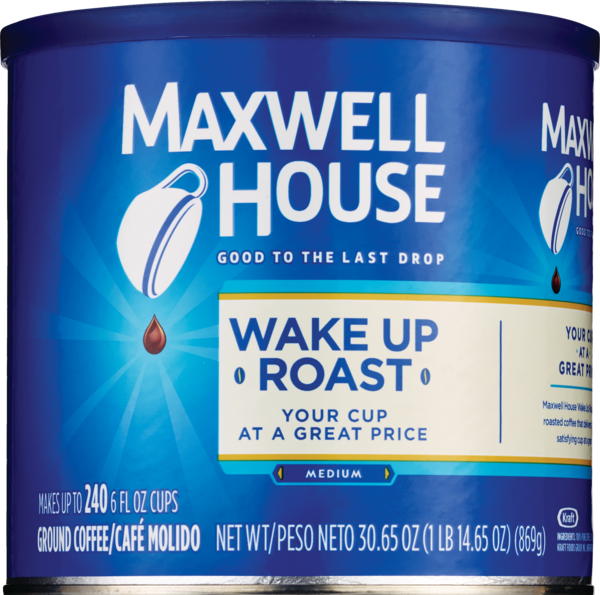Maxwell House Ground Coffee Wake Up Roast, 30.65 oz