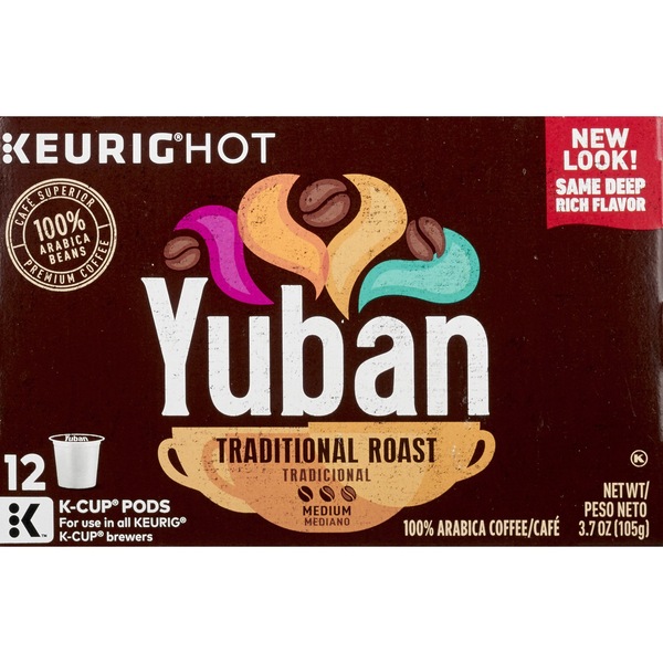 Yuban Premium Medium Roast Original 100% Arabica Coffee Single Serve Cups, 3.7 oz