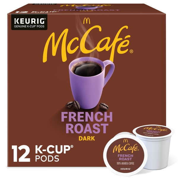 McCafe French Roast 100% Arabica Dark Roast Coffee K-Cup Pods, 12 ct