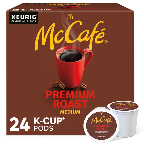 McCafe Premium Coffee K-Cup Pods, Medium Roast, 24 ct, 8.3 oz