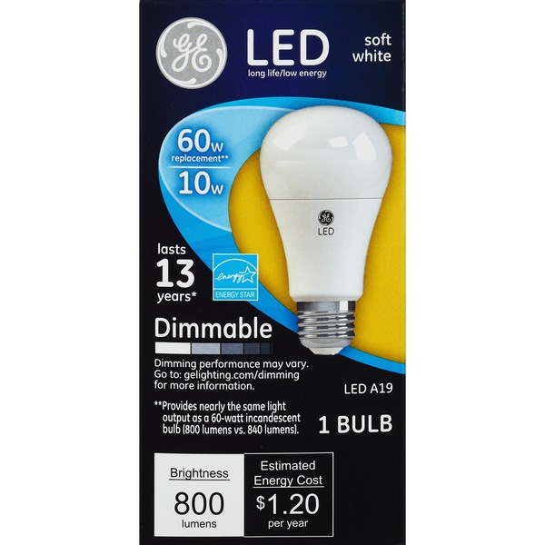 GE Energy Smart - Bombilla LED de 11 vatios