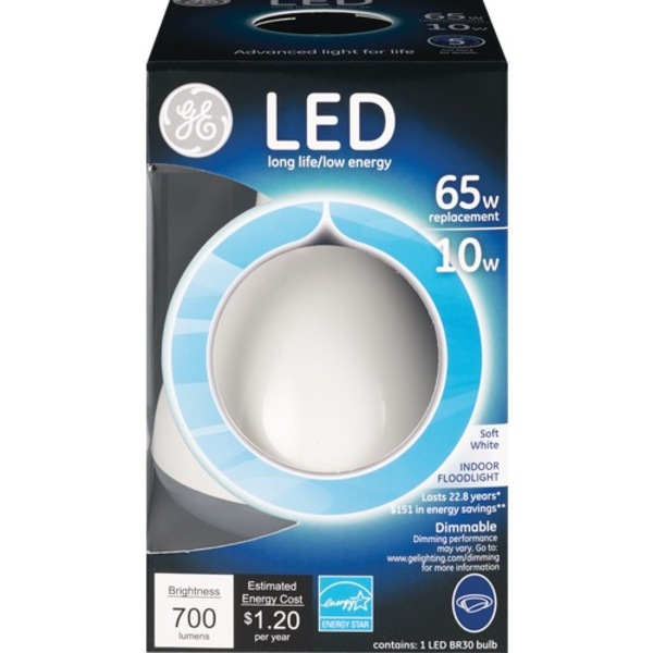 GE LED Long Life Low Energy Bulb, 65W