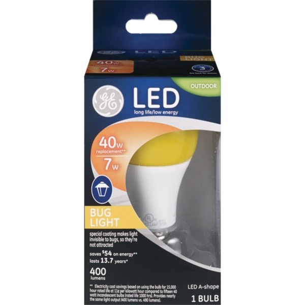 GE LED Long Life Low Energy Bug Light, 40W
