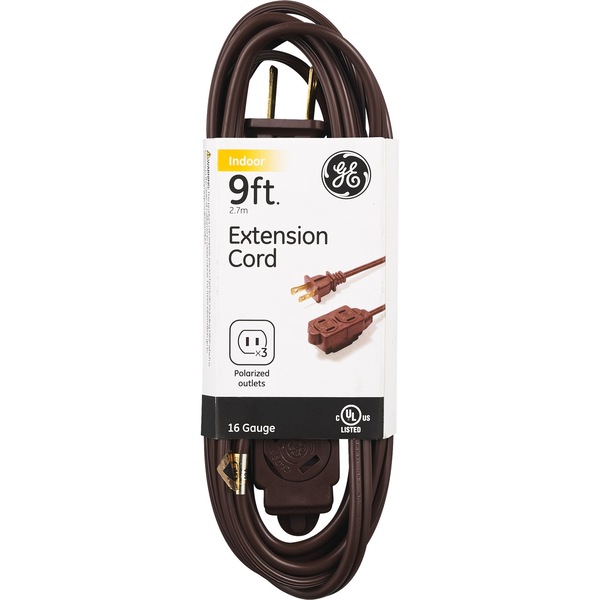 GE - Cable de extensión para interiores, 9', marrón