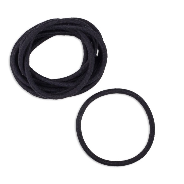 Scunci 4mm Nylon Thick Hair Elastics, 10CT