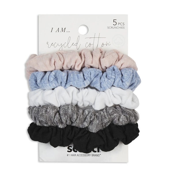 Scunci Consciously Minded Mini Scrunchies, Assorted Colors