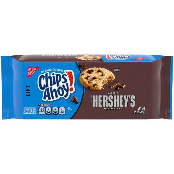 Chips Ahoy! Chocolate Chip Cookies with Hershey`s Milk Chocolate, 9.5 oz