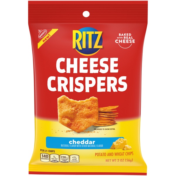 Ritz Cheese Crispers Cheddar Crackers, 2 OZ