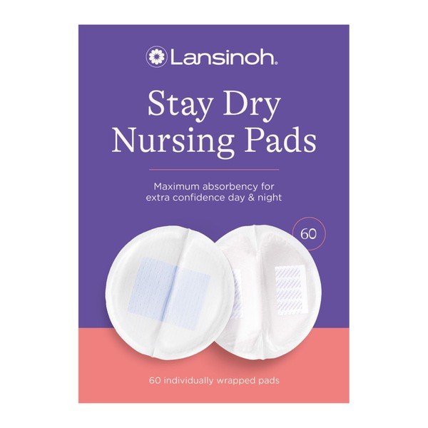 Lansinoh - Almohadillas desechables para lactancia, absorbentes, 60 u.