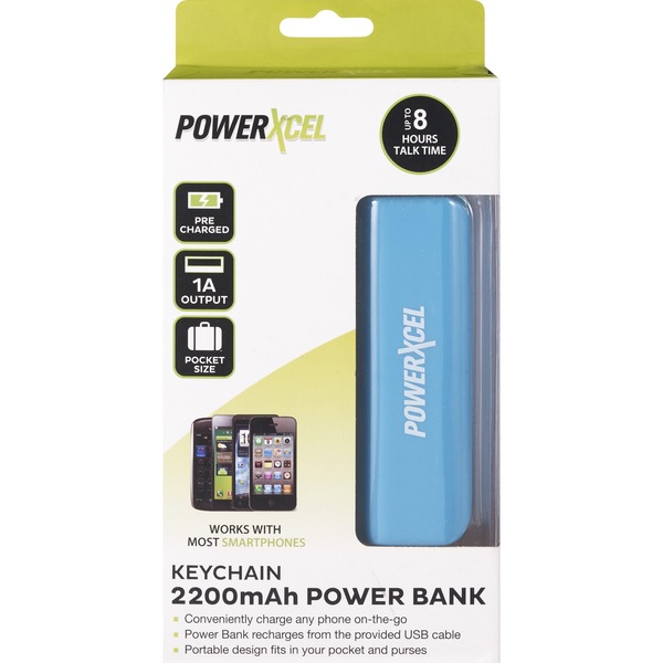 PowerXcel Keychain 2200mAh Power Bank