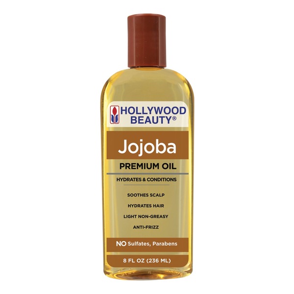 Hollywood Beauty Jojoba Premium Hair Oil, 8 OZ