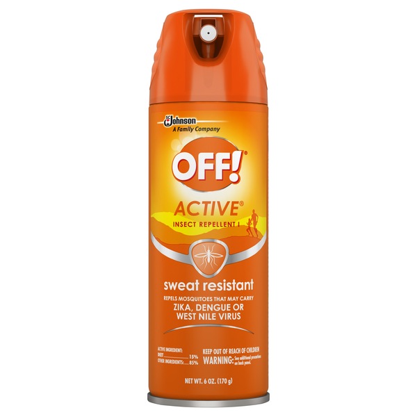 Off - Repelente de insectos activo, resistente al sudor