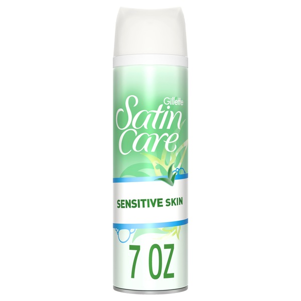 Gillette Satin Care Sensitive Skin Shave Gel with Aloe Vera, 7 OZ