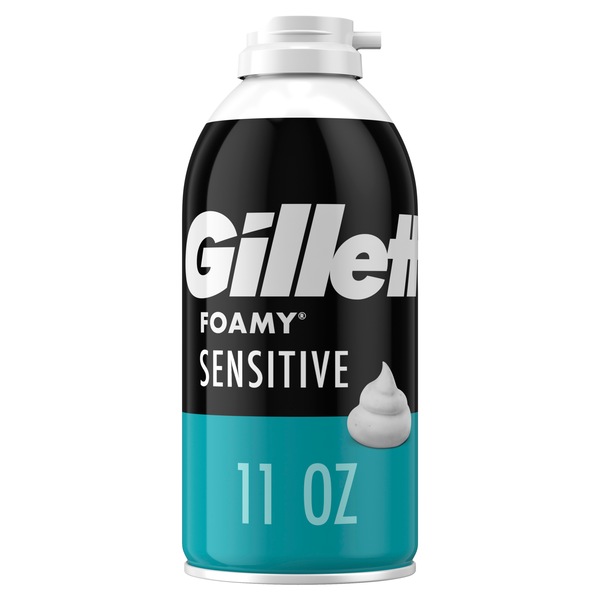 Gillette Foamy Sensitive Shave Foam, 11 OZ