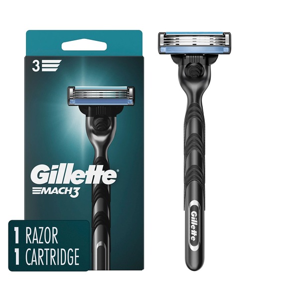 Gillette Mach3 3-Blade Razor + 1 Razor Blade Refill