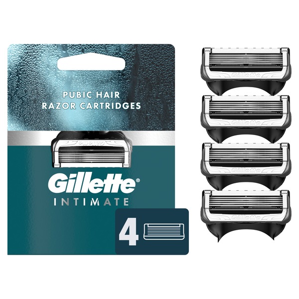 Gillette Intimate Pubic Hair 5-Blade Razor Blade Refills