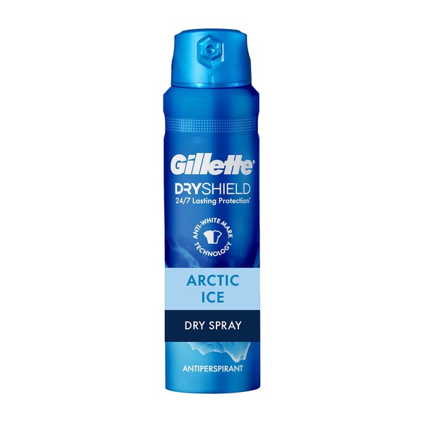 Gillette Antiperspirant Dry Spray, Arctic Ice, 4.3 OZ