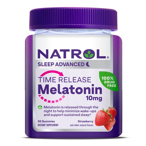 Natrol Melatonin 10mg Time Release Gummies, 55 CT