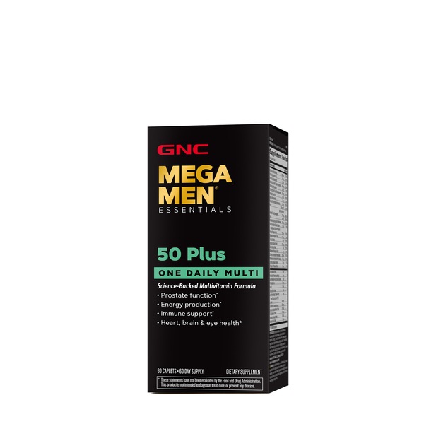 GNC Mega Men 50-Plus One Daily Multivitamin Value Size, 60 Tablets