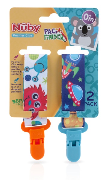 Nuby Pacifinder Clips, 2 CT