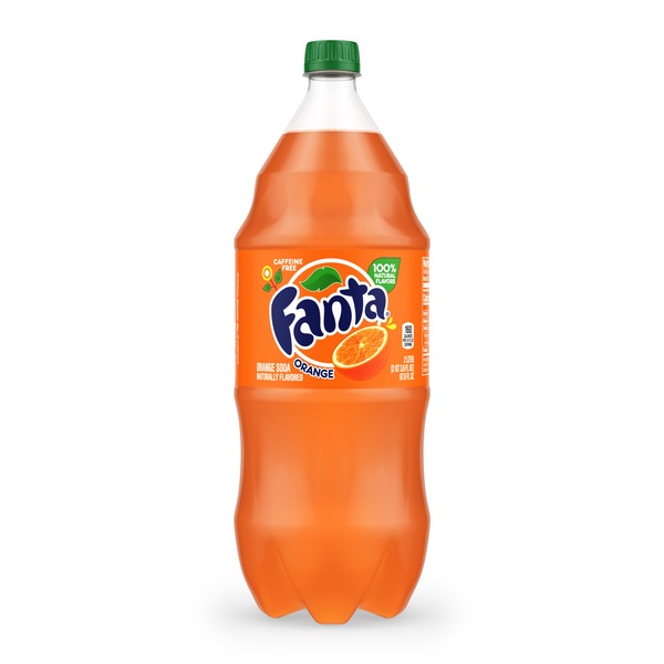 Fanta Orange Soda Fruit Flavored Soft Drink, 67.6 OZ