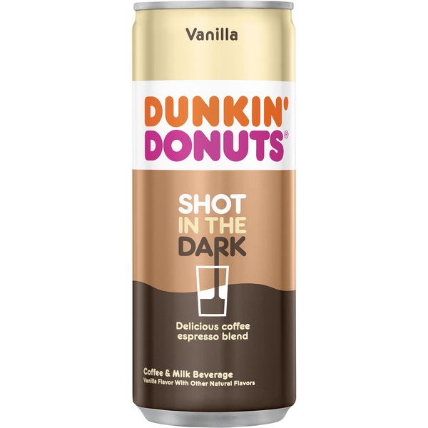 Dunkin' Donuts Shot in the Dark Vanilla Iced Coffee Espresso Drink,  8.1 fl oz
