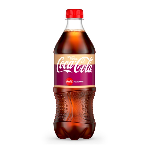 Cherry Vanilla Coke, Cherry Vanilla Flavored Coca-Cola Soda Pop Soft Drink, 20 OZ
