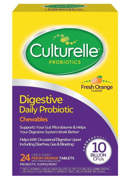 Culturelle Digestive Health - Probióticos de uso diario en tabletas masticables