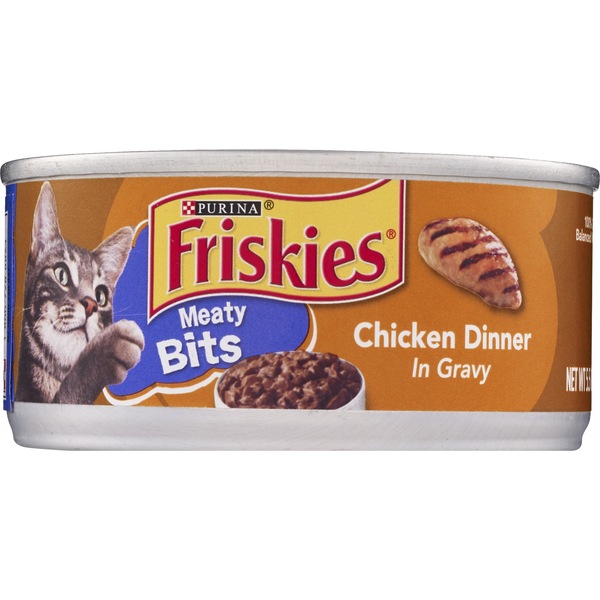 Friskies Meaty Bits Chicken Dinner In Gravy Canned Cat Food