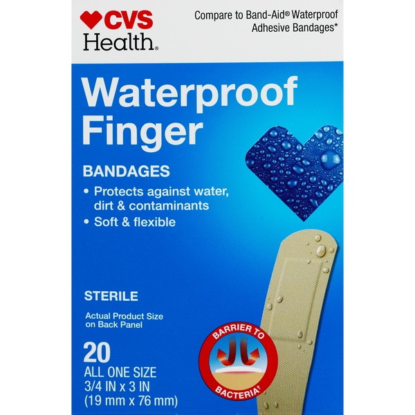 CVS Health Waterproof Finger Bandages