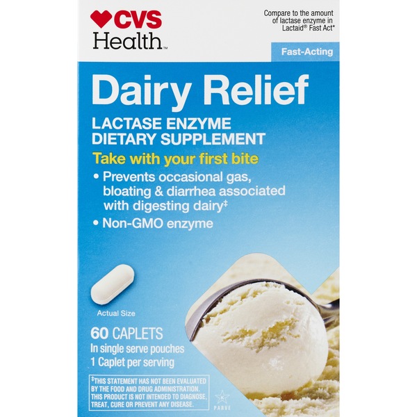 CVS Health - Cápsulas para ayudar a digerir lácteos, rápida acción