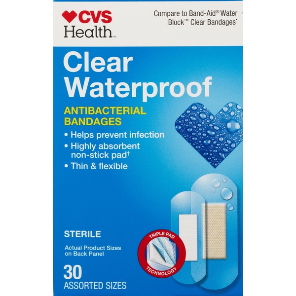 CVS Health Clear Waterproof Bandages